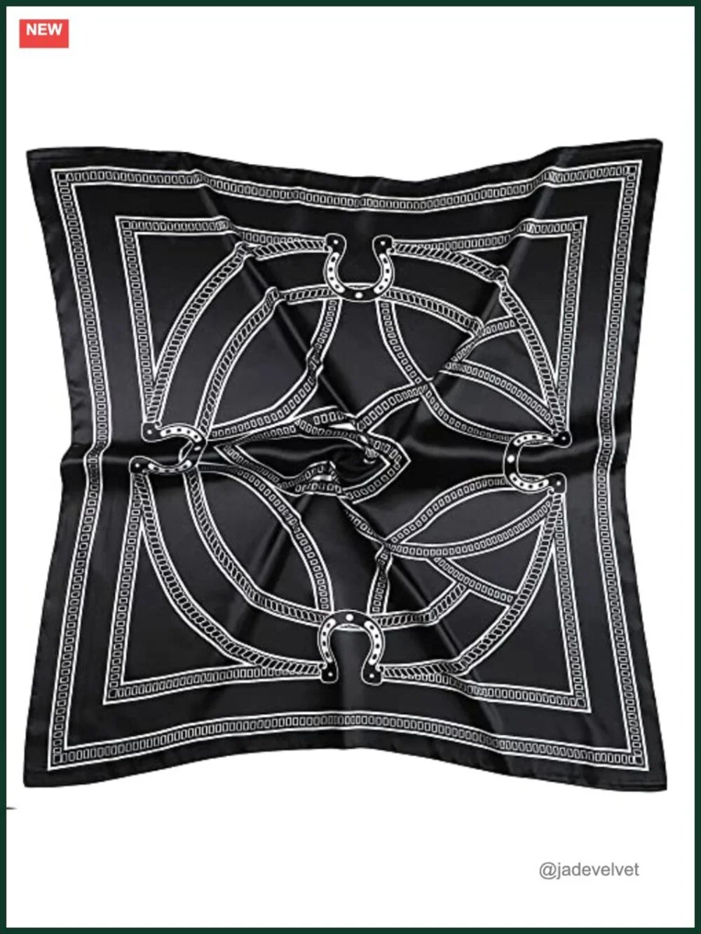Satin Head Scarf for Women Silk Like Hair Wrap 35x35 Square Bandana